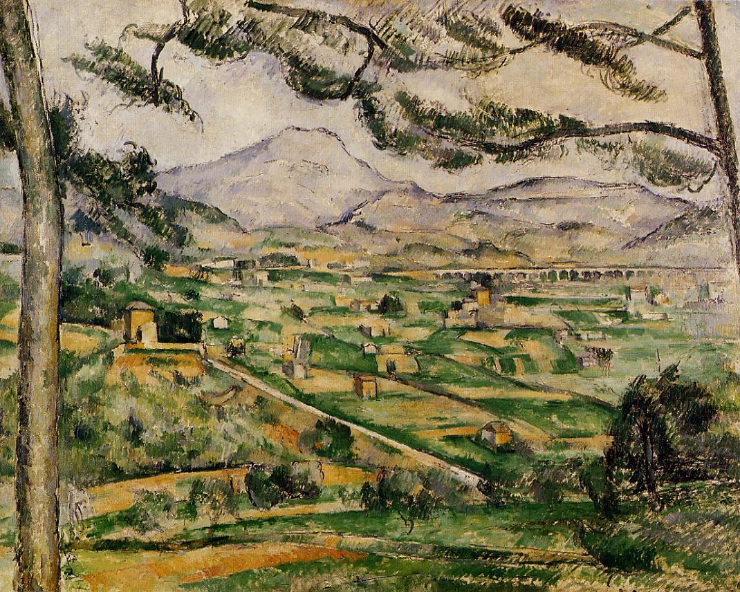 Mont Sainte-Victoire with Large Pine - Paul Cezanne Painting